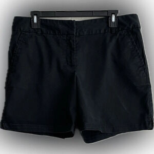 Loft Black Riviera Shorts, 97% Cotton 3% Spandex, Machine Washable, 10